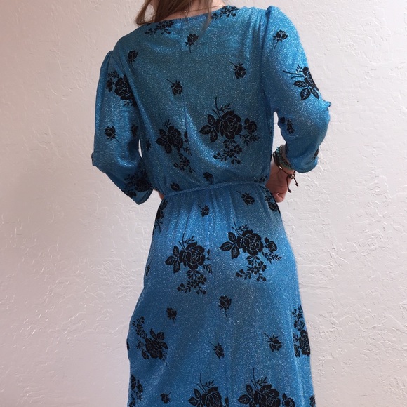 🚫sold🚫VINTAGE 80’s ROSE DRESS🌹 - Picture 7 of 7